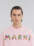 MARNI T-Shirt With Bouquet Marni Logo Mens Apparel